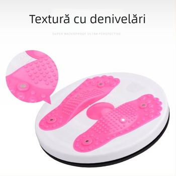 Disc abdominal 510 Twist Plate, pliabil, 600 g, PP + perle magnetice, pentru birou, acasă și în aer liber