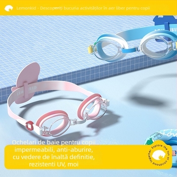 Ochelari de înot pentru copii Lemon Baby, impermeabili, anti-ceață, lentile HD PC