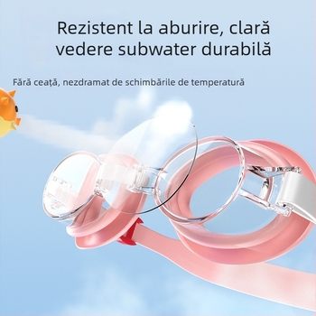 Ochelari de înot pentru copii Lemon Baby, impermeabili, anti-ceață, lentile HD PC