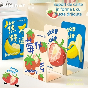 Suport metal pentru cărți în formă de L pentru birou – Jiaxun, set de 2 bucăți, greutate netă 453 g