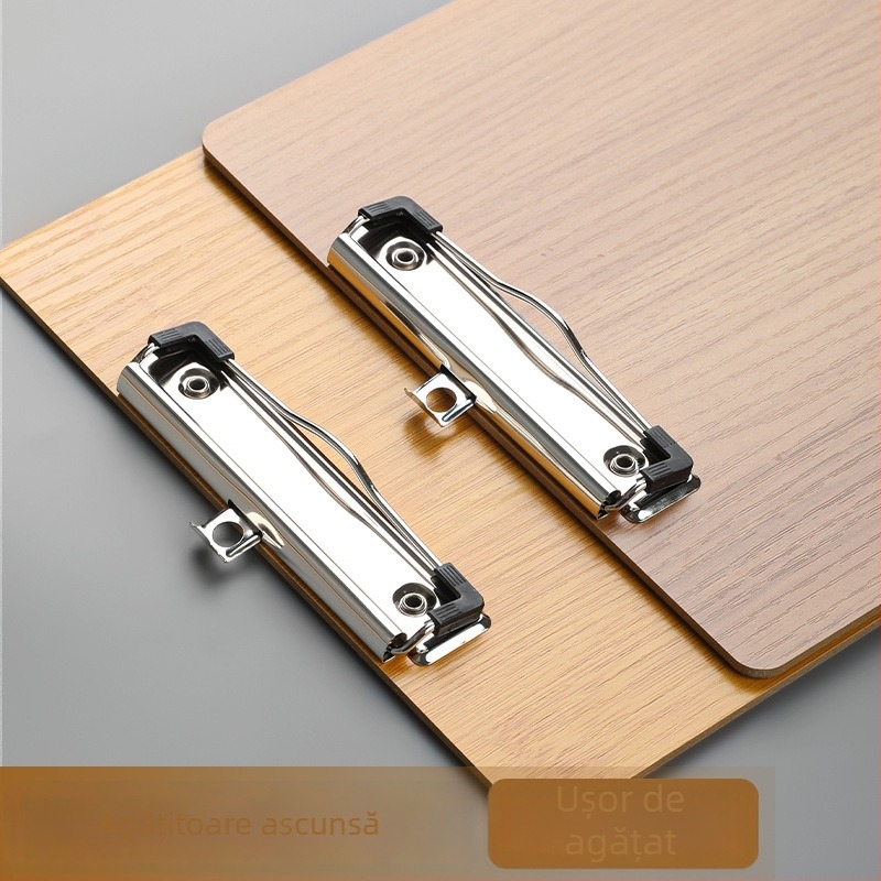 Folder de schițe din lemn cu clemă de 10 mm, placă de 3 mm și lățime din spate 3 mm