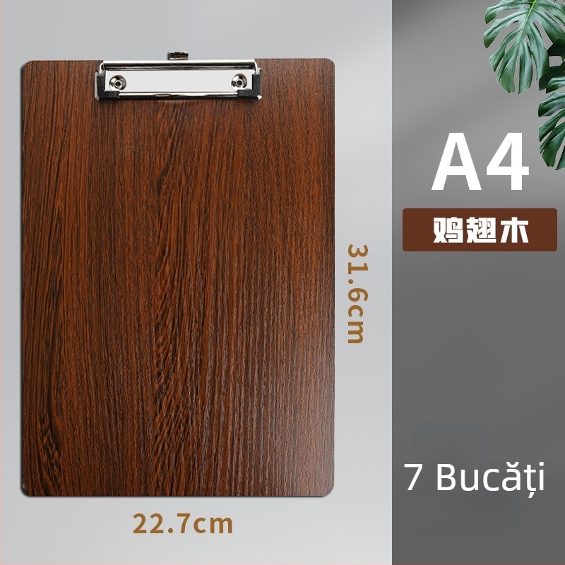 Folder de schițe din lemn cu clemă de 10 mm, placă de 3 mm și lățime din spate 3 mm