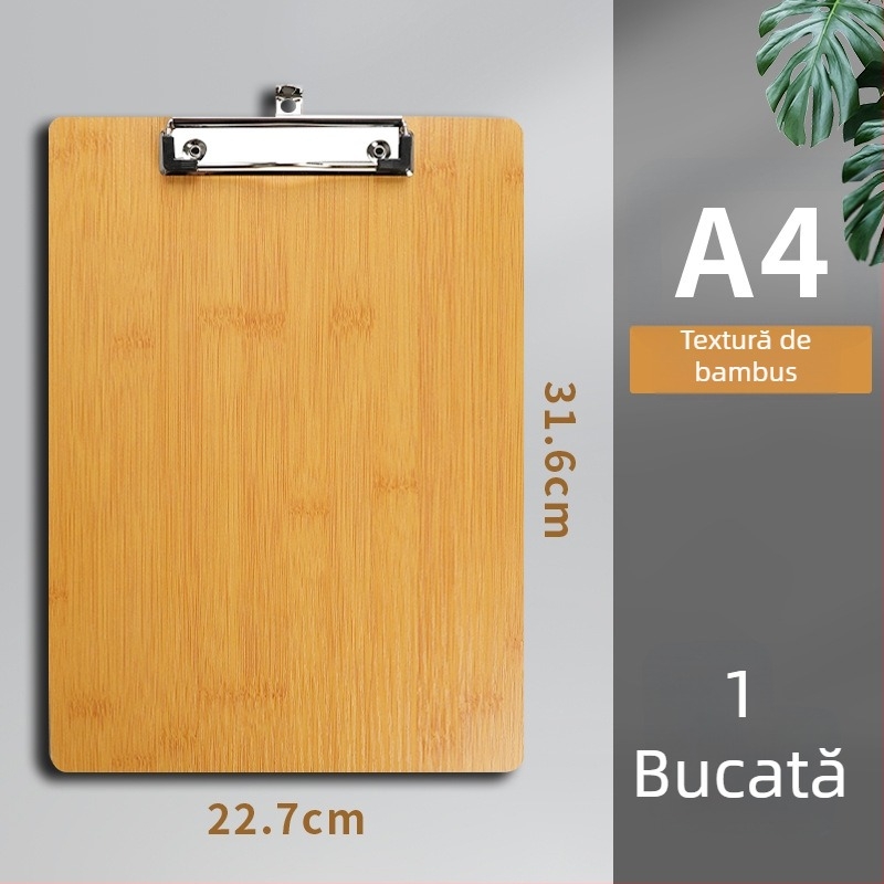 Folder de schițe din lemn cu clemă de 10 mm, placă de 3 mm și lățime din spate 3 mm