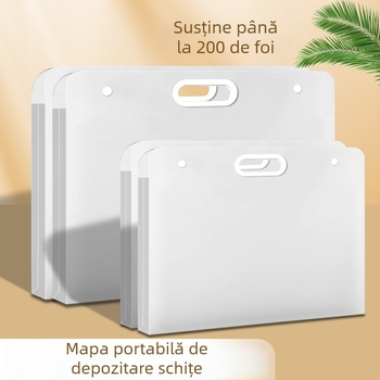Album de artă și dosar de portofoliu A4/8K/4K, plastic, 100 pagini, grosime 50C, imprimare siglă disponibilă