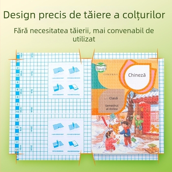 Hobby husă de carte transparentă autoadezivă, din plastic, rezistentă la apă și uzură