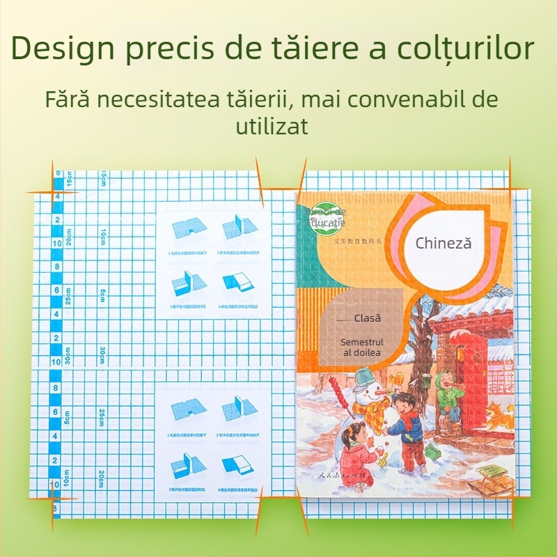 Hobby husă de carte transparentă autoadezivă, din plastic, rezistentă la apă și uzură