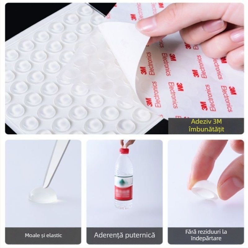 Particule din silicon pentru uși de dulap și mobilier – amortizare silențioasă, tampoane tamponatoare și tampoane antiderapante