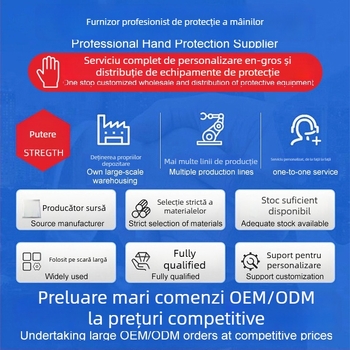 Mănuși nitril de unică folosință, uz civil, rezistente la abraziune, antiderapante, rezistente la acizi și baze, îngroșate