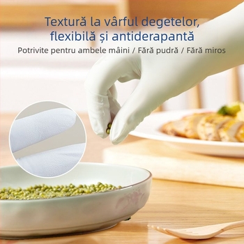 Mănuși din nitril pentru bucătărie și curățenie, îngroșate, durabile