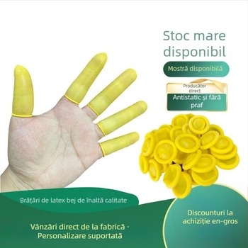 Mănuși deget latex, de unică folosință, antistatice, pentru producția electronică, 500 g