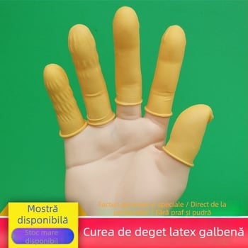 Mănuși deget latex, de unică folosință, antistatice, pentru producția electronică, 500 g
