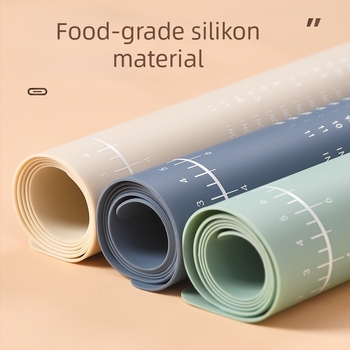 Mat de aluat din silicon alimentar, antiaderent, gros, pentru frământat și coacere, design Nordic, origine Yangjiang, Guangdong, marcă Good and Sharp