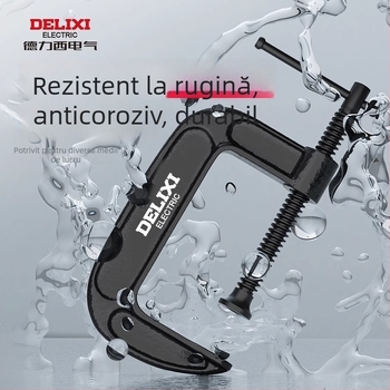 Clemă de tâmplă în formă de G, metalică, pentru uz greu, mobilier și lucrări meșteșugărești