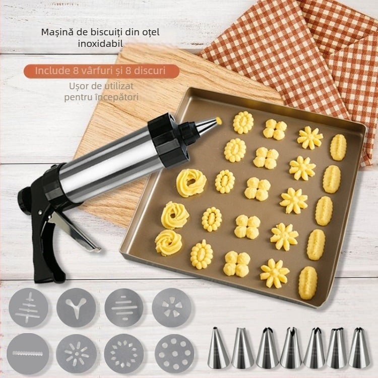 Set duze patiserie pentru decorare | oțel inoxidabil 201 | Sheng Chu | pentru cremă de biscuiți | duze/de decorare/pistol