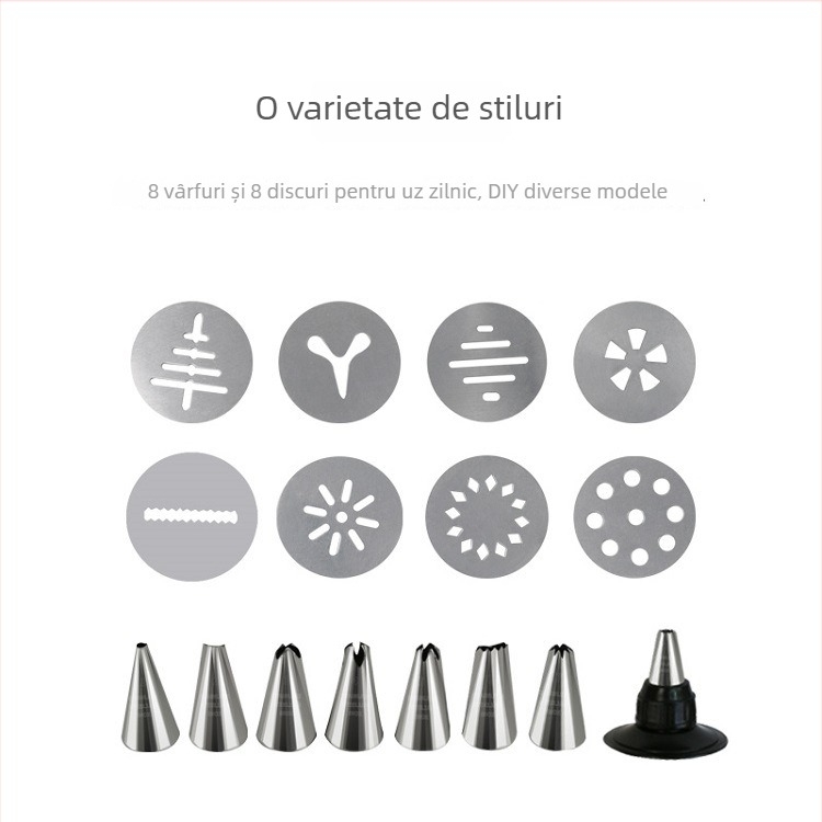 Set duze patiserie pentru decorare | oțel inoxidabil 201 | Sheng Chu | pentru cremă de biscuiți | duze/de decorare/pistol