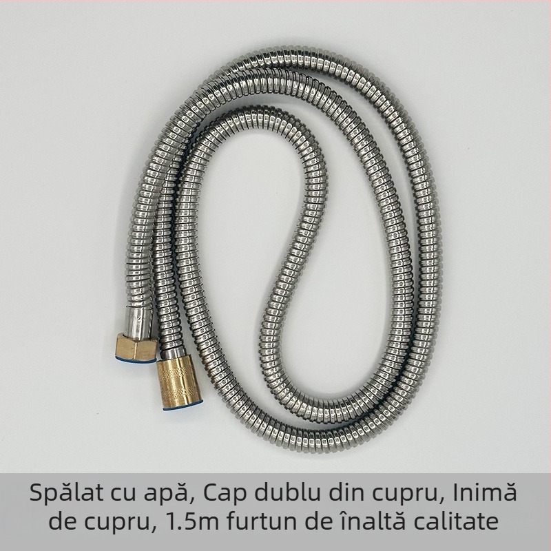 Furtun de duș pentru încălzitor de apă — aluminiu spațial; presiune normală; 0-90°C; montaj manual