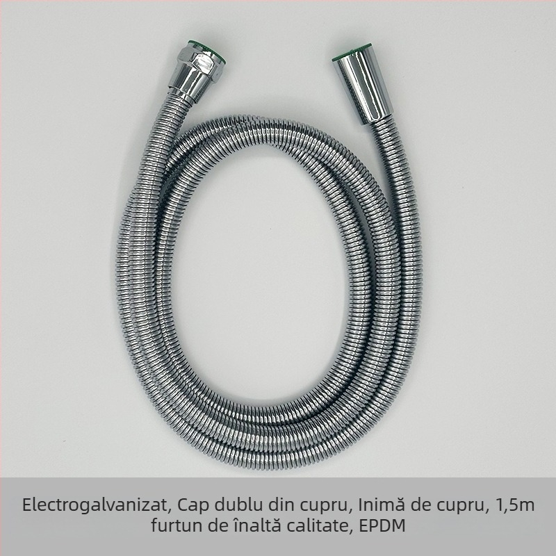 Furtun de duș pentru încălzitor de apă — aluminiu spațial; presiune normală; 0-90°C; montaj manual