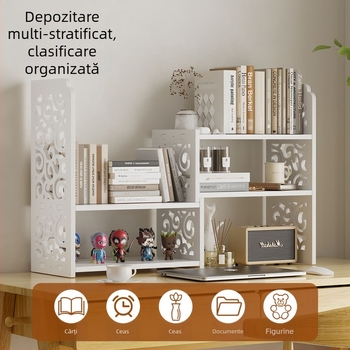 Suport pentru cărți de birou, PVC cu mai multe niveluri, greutate 1,6 kg, organizator de birou
