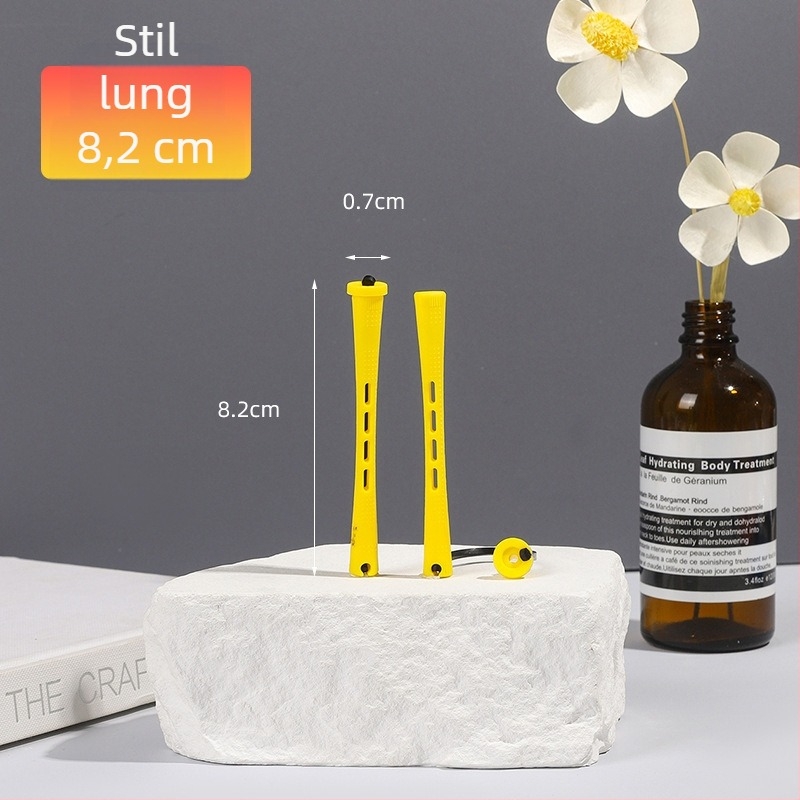 Set cilindric pentru curling cu bară de perm, bandă de cauciuc acoperită, material PP, marca Han Rong