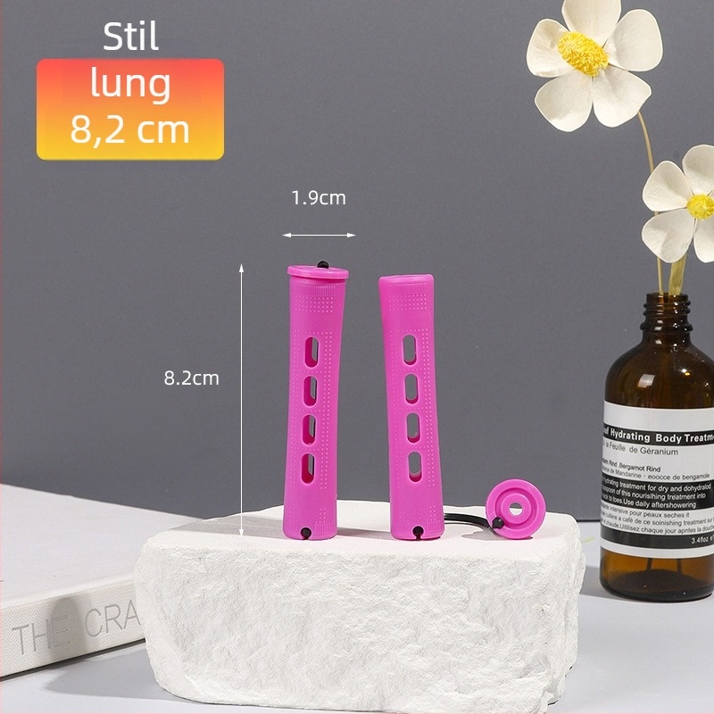 Set cilindric pentru curling cu bară de perm, bandă de cauciuc acoperită, material PP, marca Han Rong