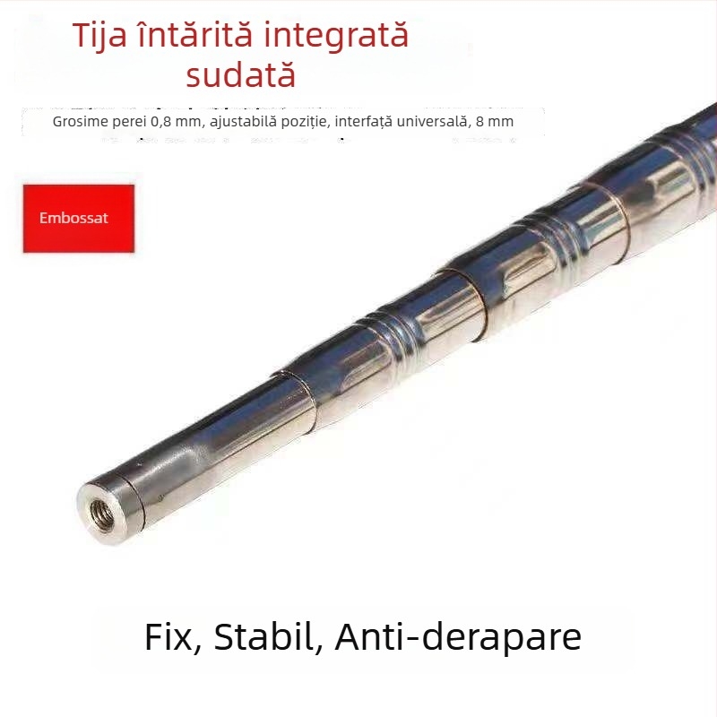 Tijă din oțel inoxidabil, sudată, integrată, retractabilă, design multisectionat, greutate 1000 g