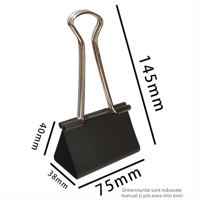 Ming Baijia clipuri metalice cu coadă lungă pentru tablă de desen și dovetail clip – clip dosare de birou, dosar contabil de mână