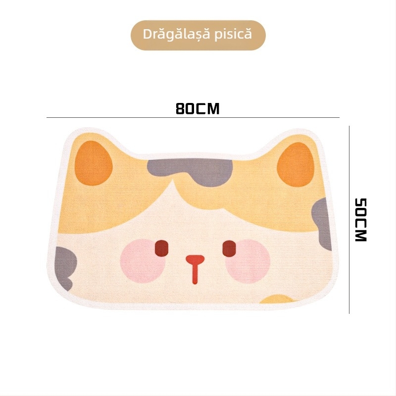 Placă de zgâriere pentru pisici – autocolant de perete, design cartoon, rezistent la uzură, poliester, marca WB, 100 bucăți pe cutie