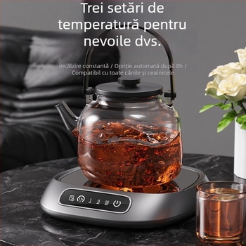 Încălzitor termostatic pentru cană - 3 niveluri de temperatură, carcasă ABS, alimentare USB, control cu buton și atingere, oprire automată