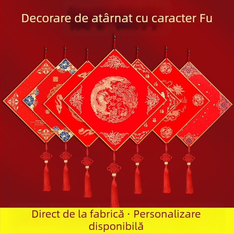 Pandantiv de hârtie cu binecuvântări pentru decorul ușii de intrare