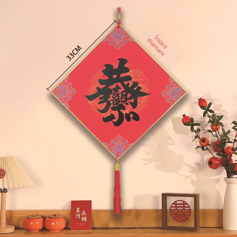 Pandantiv de hârtie cu binecuvântări pentru decorul ușii de intrare