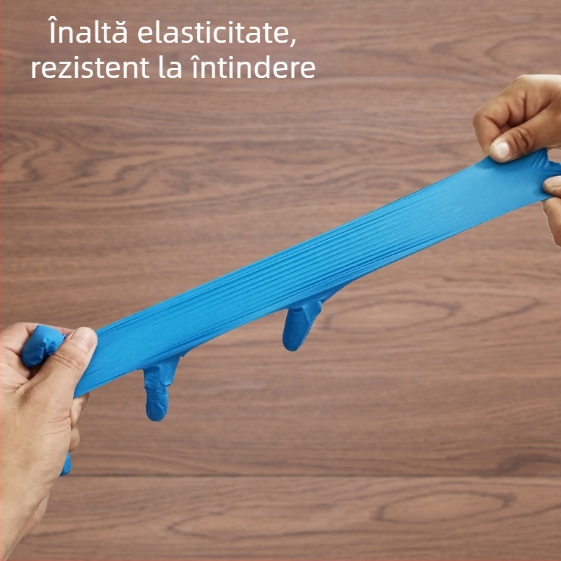 UNIGLOVES mănuși nitril de unică folosință, cu grosime sporită, pentru frumusețe și lucru în laborator; potrivite pentru cosmetică, experimente, catering, îngrijire animale și curățenie casnică