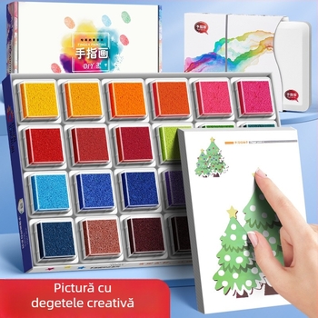 Padă de cerneală pentru pictură cu degetele – cadou pentru copii și colegi; import: Nu; IP autorizat: Nu