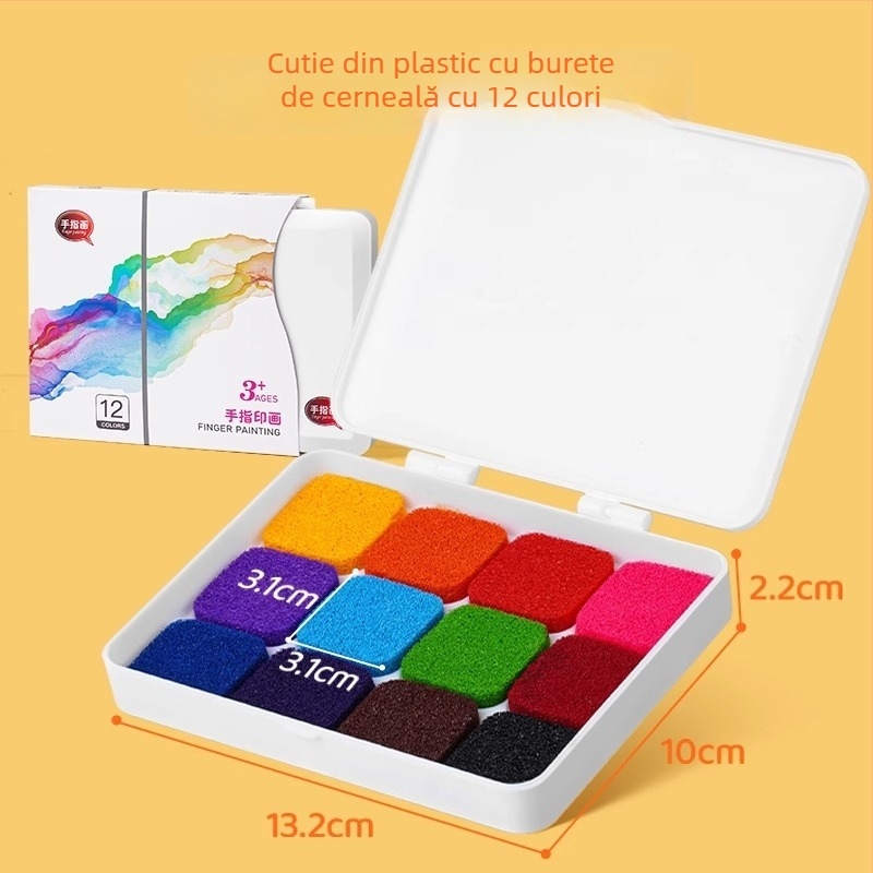 Padă de cerneală pentru pictură cu degetele – cadou pentru copii și colegi; import: Nu; IP autorizat: Nu