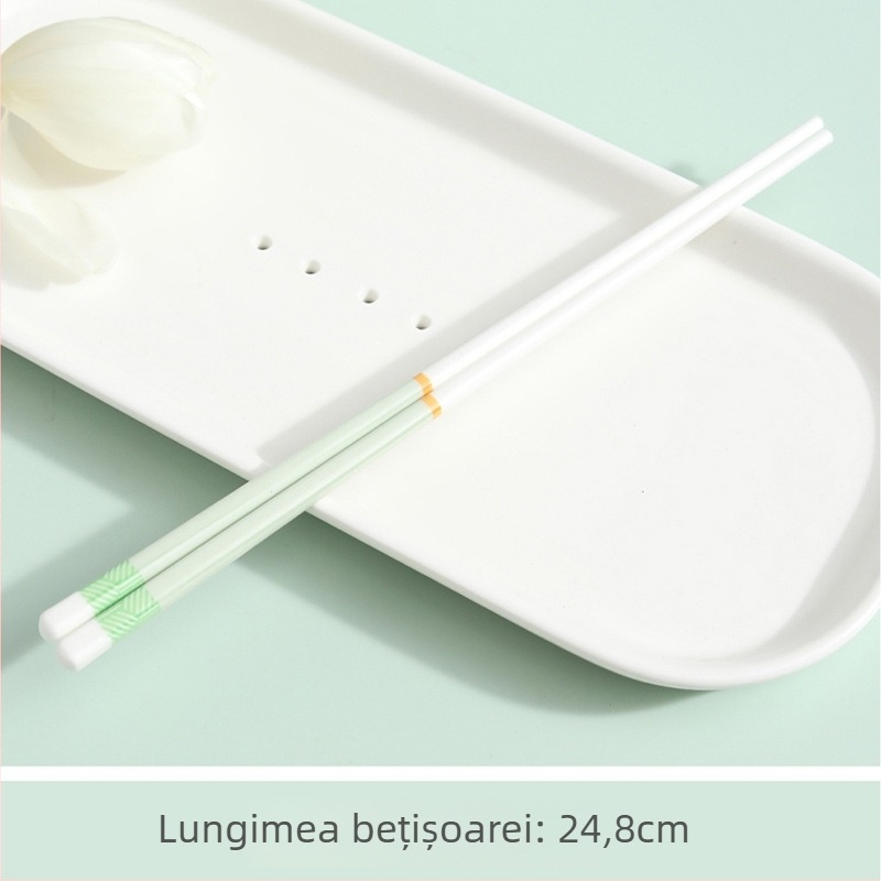 Bețișoare ceramice, stil modern minimalist, model floral, set de 4 bucăți, compatibile cu mașina de spălat vase