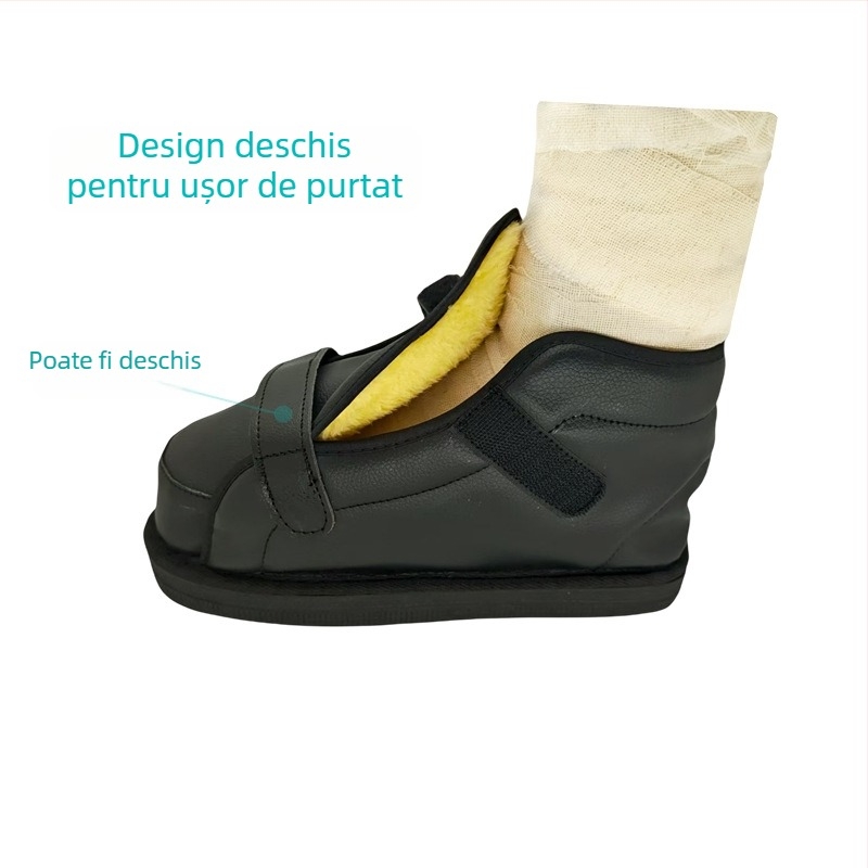 Pantofi de protecție pentru fracturi, cu husă impermeabilă pentru baie, protecție a gleznelor și încălțăminte EVA antiderapantă