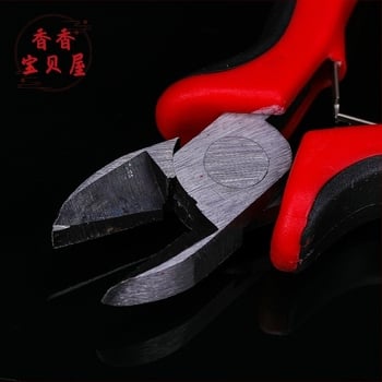 Clește pentru crimpare bijuterii, cu vârfuri dinți