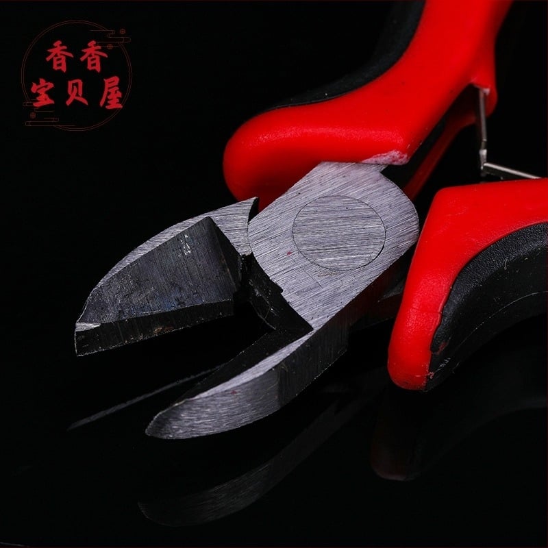 Clește pentru crimpare bijuterii, cu vârfuri dinți