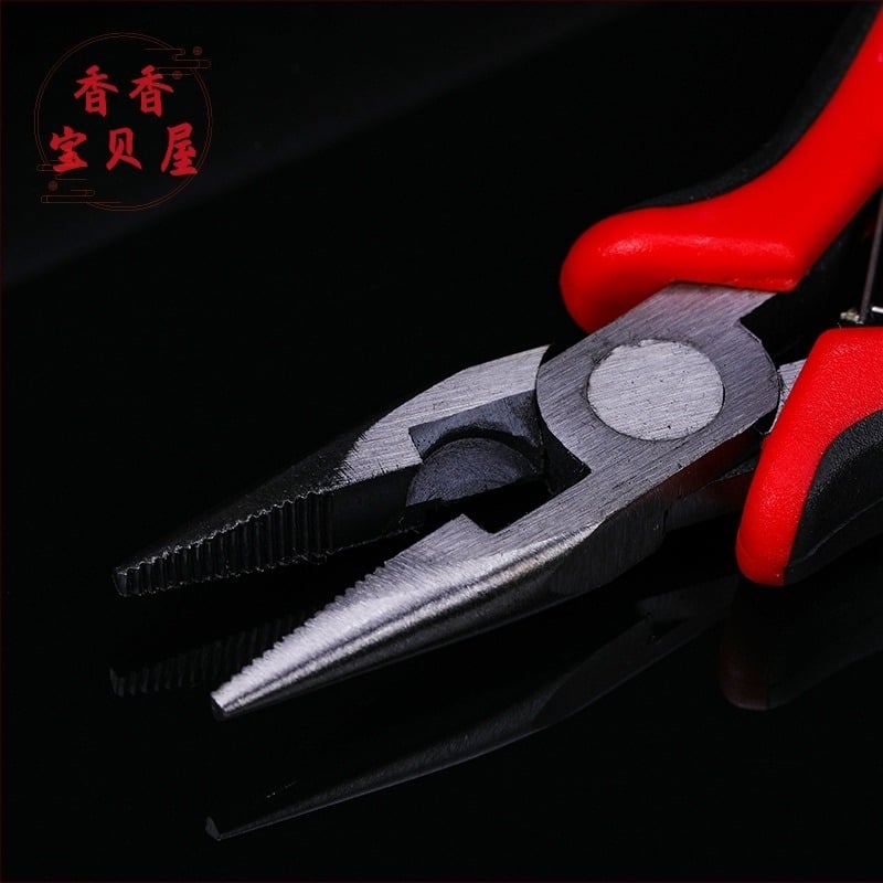 Clește pentru crimpare bijuterii, cu vârfuri dinți