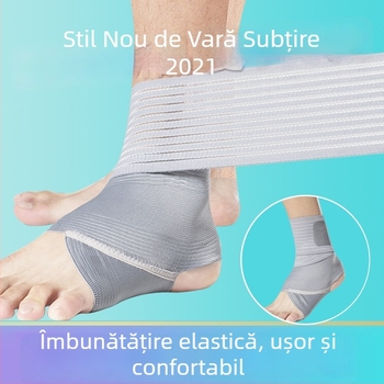 Relix Opritor gleznă din nylon-latex-silk, fixare a gleznei, potrivit pentru alergare, fotbal și baschet