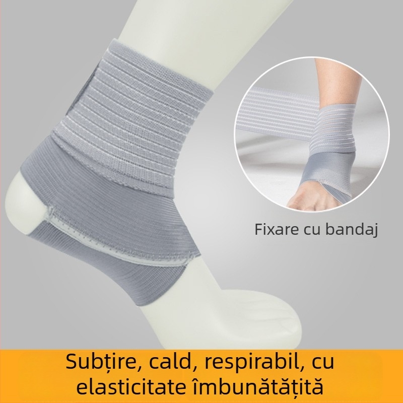 Relix Opritor gleznă din nylon-latex-silk, fixare a gleznei, potrivit pentru alergare, fotbal și baschet