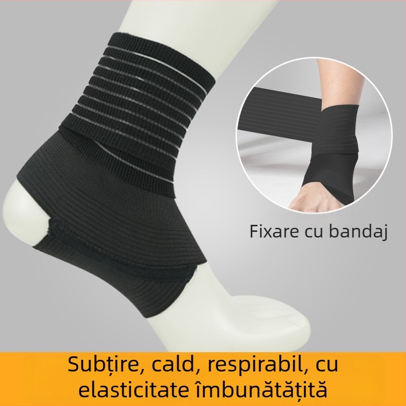 Relix Opritor gleznă din nylon-latex-silk, fixare a gleznei, potrivit pentru alergare, fotbal și baschet