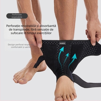 Protecție gleznă - nylon, respirabilă, perforată, pentru fotbal, adulți