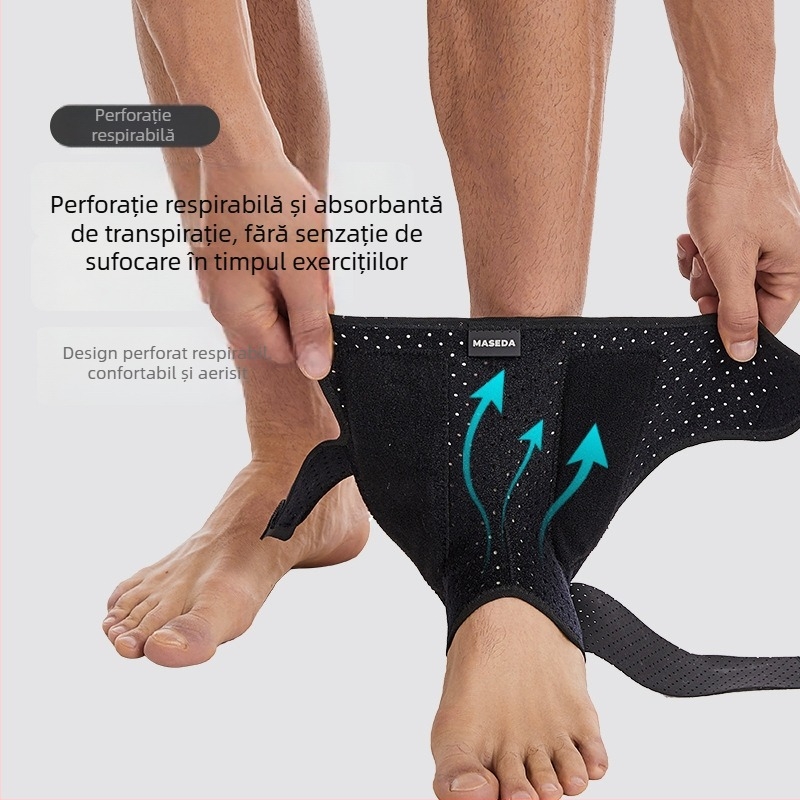 Protecție gleznă - nylon, respirabilă, perforată, pentru fotbal, adulți