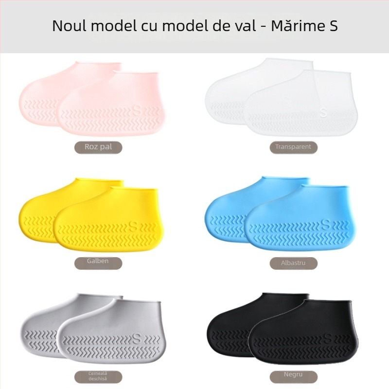 Le Chun husă din silicon pentru pantofi de ploaie — impermeabilă și antiderapantă, personalizabilă