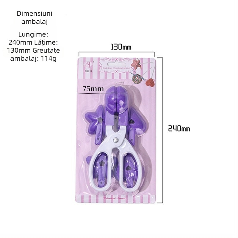 Set de forme din plastic pentru prăjituri, cu formă neregulată, pentru bomboane pe bețe