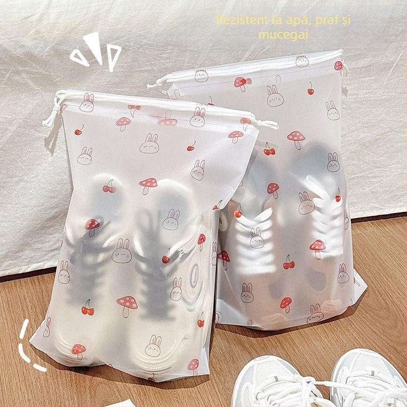 Geantă de depozitare pentru pantofi cu șnur – husă de călătorie împotriva prafului, umezelii și mucegaiului, husă portabilă pentru pantofi de la Lemon book (stil modern simplu; accesorii pentru pantofi; lansare 2025)