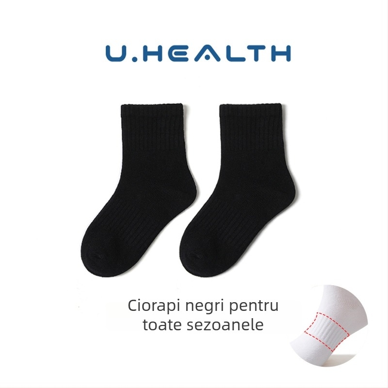 Șosete pentru copii din bumbac pieptănat, subțiri, lungime medie până la gambe, jacquard tricotaj, potrivite pentru primăvară, vară și toamnă