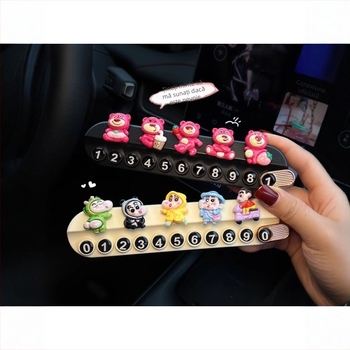 Placă de parcare din plastic cu număr de contact, model Alt, fără personalizare