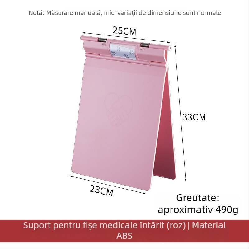 Fișier dosare medicale cu clemă puternică și clemă de placă — ABS material, imprimare logo disponibilă, personalizare, dimensiune clemă: variabilă