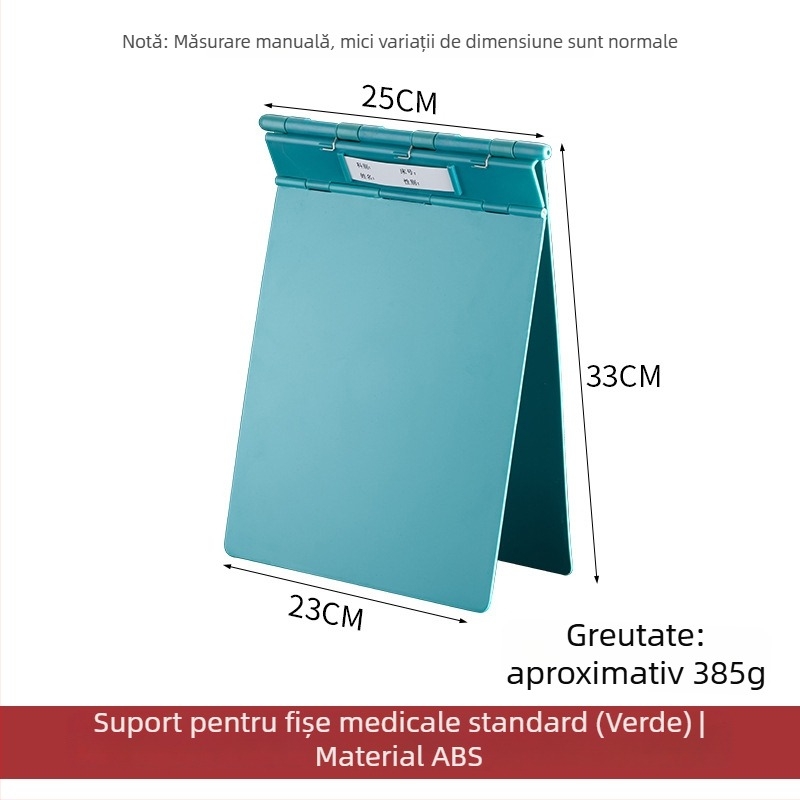 Fișier dosare medicale cu clemă puternică și clemă de placă — ABS material, imprimare logo disponibilă, personalizare, dimensiune clemă: variabilă